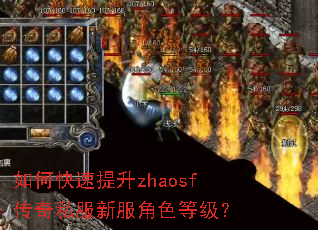 如何快速提升zhaosf传奇私服新服角色等级? 如何快速提升zhaosf传奇私服新服角色等级?