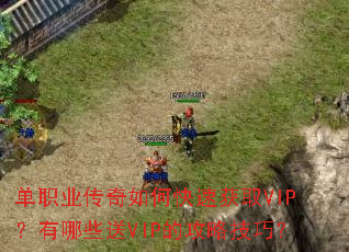 单职业传奇如何快速获取VIP?有哪些送VIP的攻略技巧? 单职业传奇如何快速获取VIP?有哪些送VIP的攻略技巧?