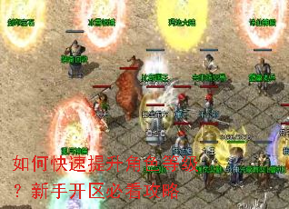 如何快速提升角色等级?新手开区必看攻略 如何快速提升角色等级?新手开区必看攻略